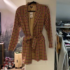 NWT AFRM Plaid Jacket